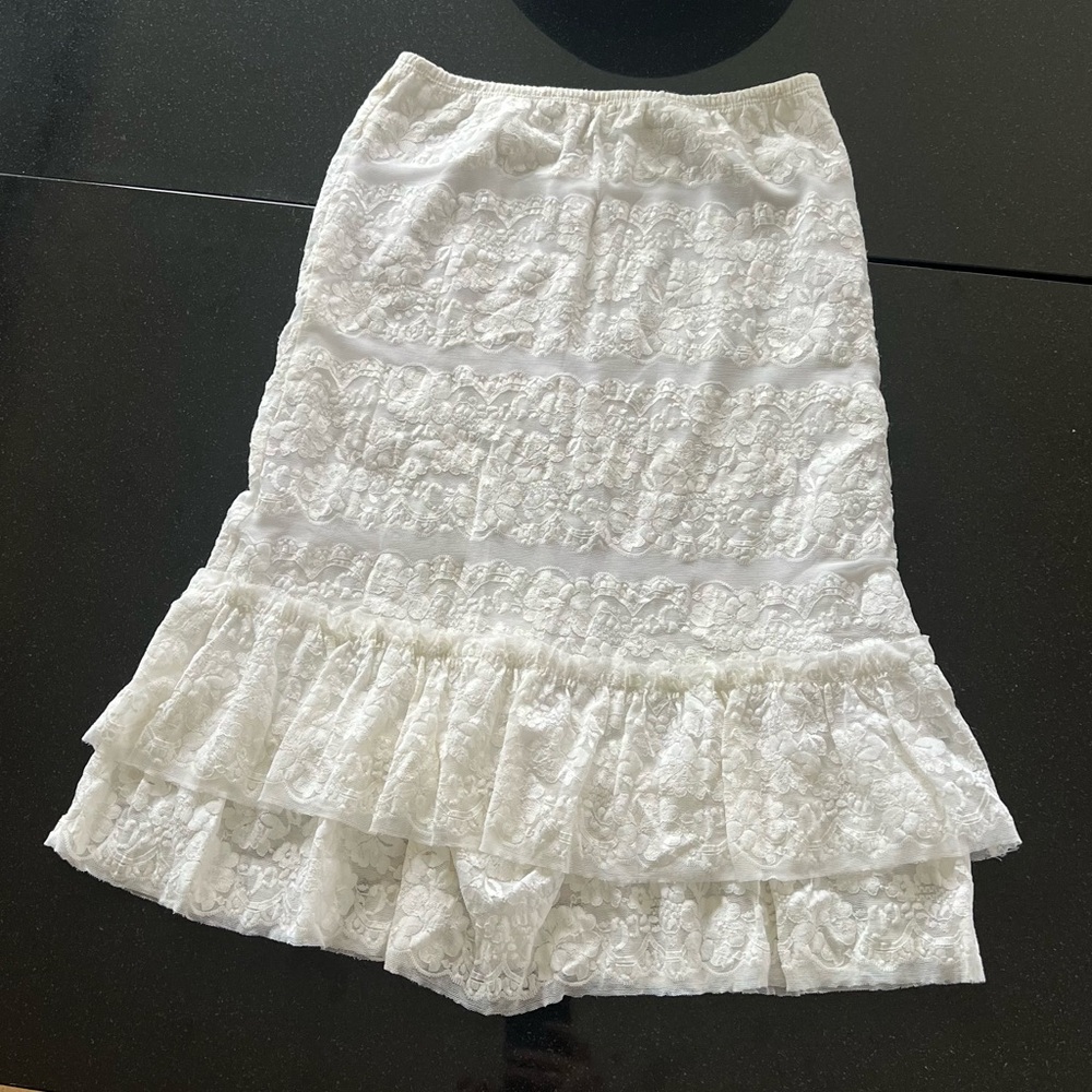 White Lace Skirt